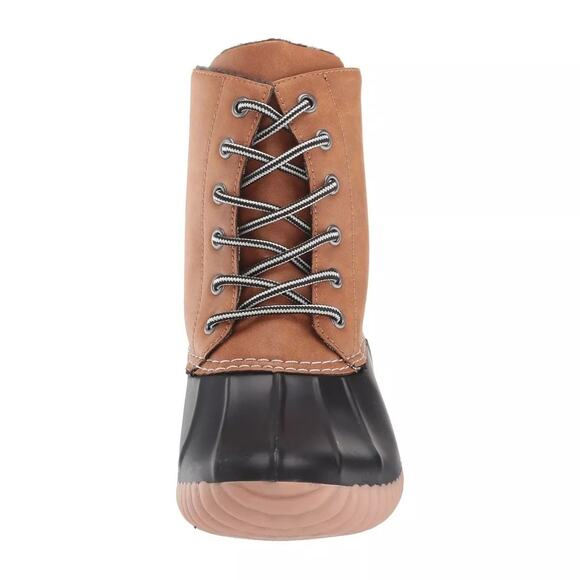 Report Women Upton Insulated Duck Boots Size US 9 Tan Brown Faux Leather - Picture 4 of 8